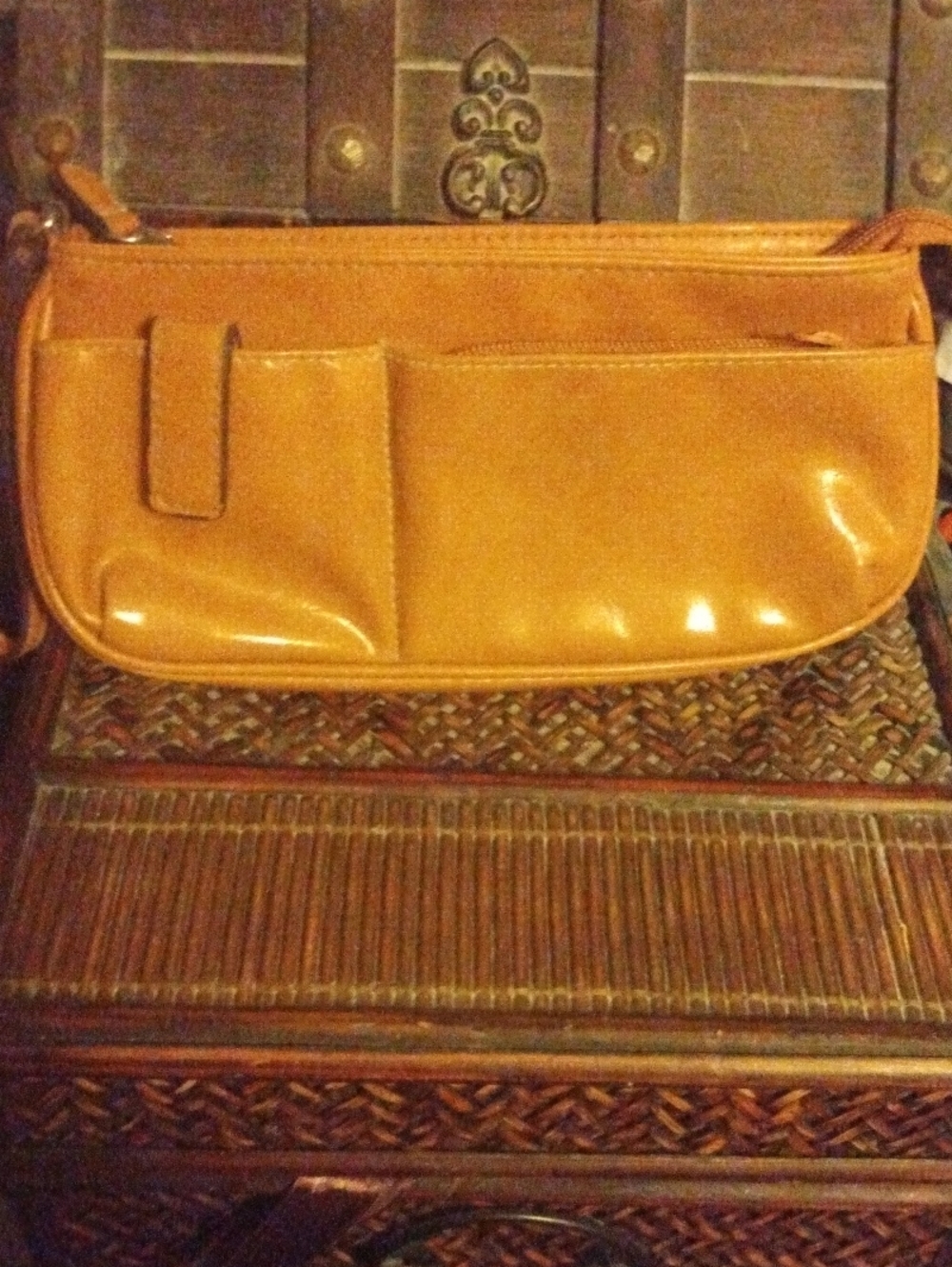 Classic Tan Leather Women’s Clutch - Sleek Everyday Style